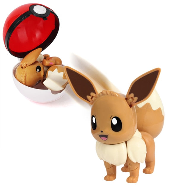 Pokémon Figura és Pokeball - Eevee