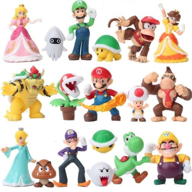 Super Mario Figurák - 18 db