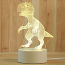 Lámpa 3D illúzióval - dinoszaurusz