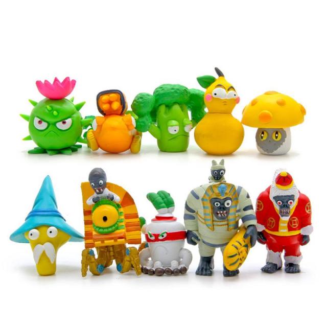 Plants vs Zombies Figurák - 10 db