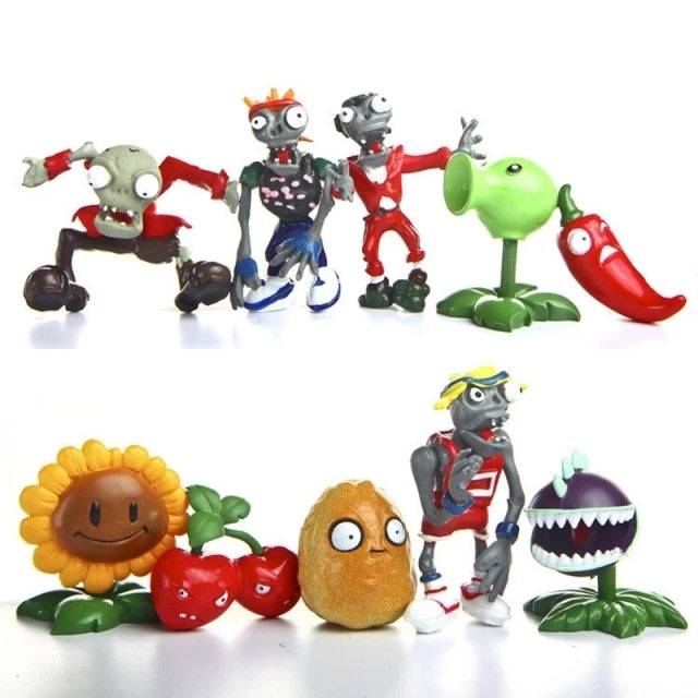 Plants vs Zombies Figurák - 10 db