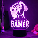 Lámpa 3D illúzióval - gamer