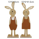 Két fából készült húsvéti nyuszi - több változatban