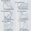 Rozsdamentes acél karácsonyi sütivágók - 6db