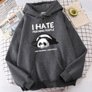 Kapucnis pulóver - fáradt panda - több változatban