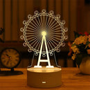 Lámpa 3D illúzióval - London Eye