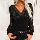 Női blúz strasszkövekkel