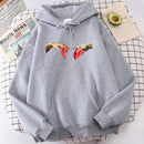 Pulóver törött szív motívummal - több színben