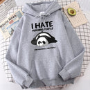 Kapucnis pulóver - fáradt panda - több változatban