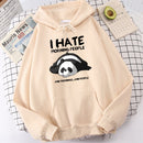 Kapucnis pulóver - fáradt panda - több változatban