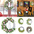 Dekoratív húsvéti koszorú nyúllal - több változatban