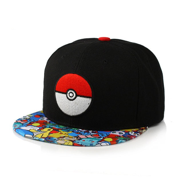 Pokéball sapka egyenes karimával