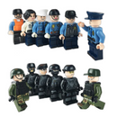 Figurák katonák és rendőrök Lego-hoz - 12 db